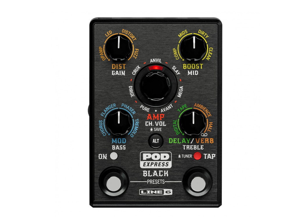 Line 6 POD Express Black: Potência e portabilidade num só processador de efeitos 3 pod