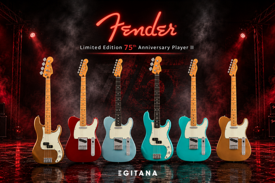 75th Anniversary Player II - Vê aqui a nova Player II: o teu presente perfeito nos 75 anos da Fender